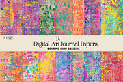 Digital Art Journal Papers, an Illustration by Soaring Bird Designs (Thumbnail 1 of 3)