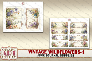 Wildflowers Junk Journal Supplies