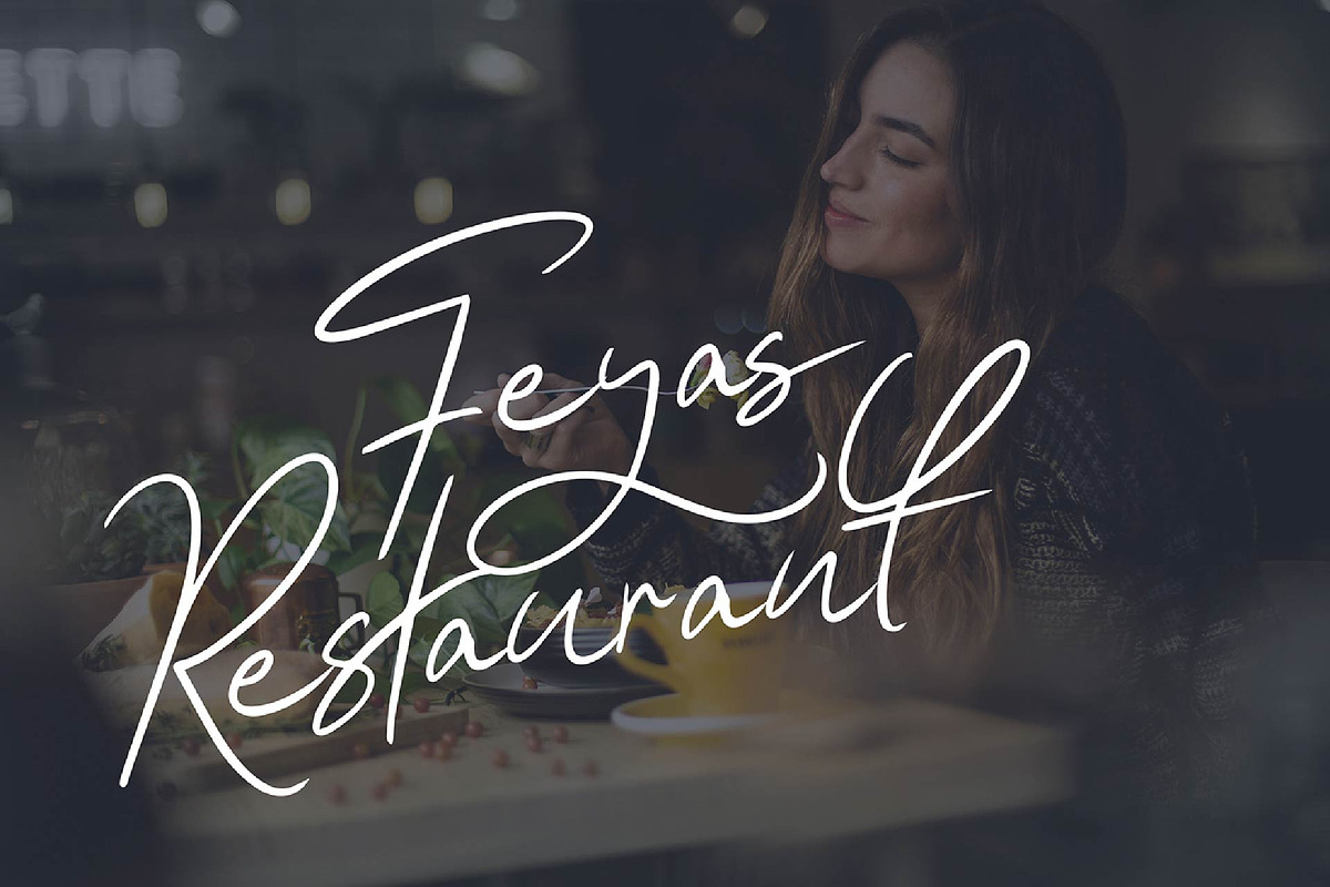 Hesgaki - Luxury Signature Font preview 2