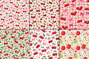 Cute Cherry Apple Fruit Pattern, a Pattern Graphic by Artonix (Thumbnail 5 of 7)