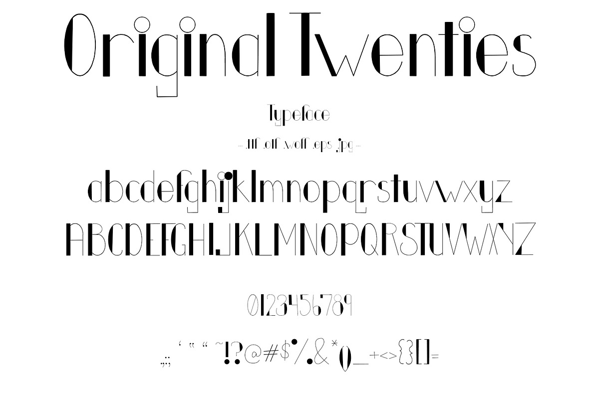 Font Original Twenties Art Deco, a Script Font by PageLightStudios (Photo 1 of 4)