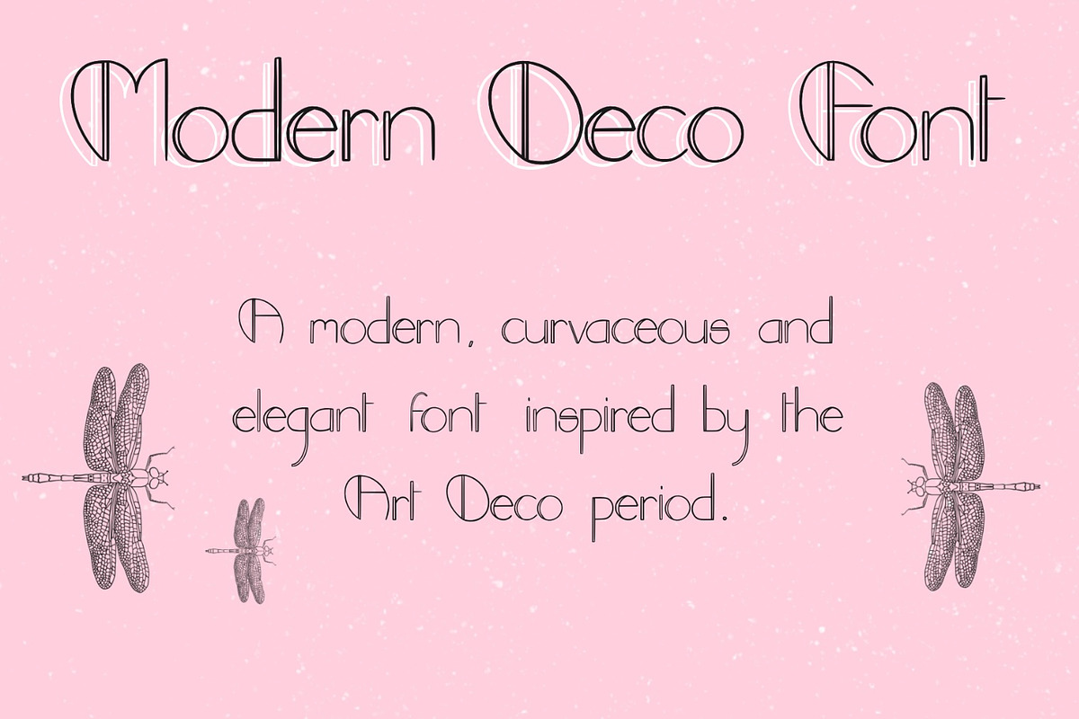 Modern Deco font, a Font by Charlotte Breedon Design (Photo 1 of 4)