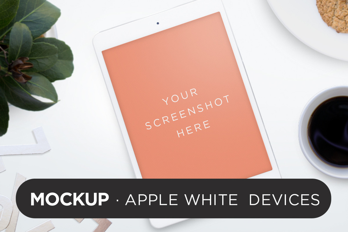 White Devices Mockup, an iPhone Mockup by tomodachi studio (Photo 1 of 5)