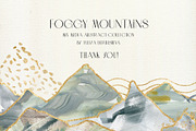 Foggy mountains forest Watercolor, an Illustration by Yuliya Derbisheva (Thumbnail 13 of 13)