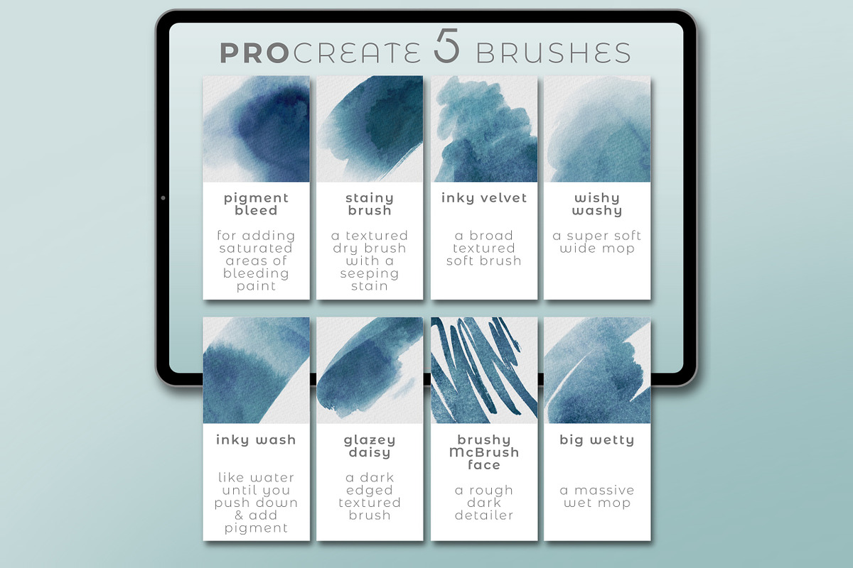 EVERYTHING WATERCOLOUR for Procreate, a Brush Add-On by UPROOT (Photo 6 of 22)