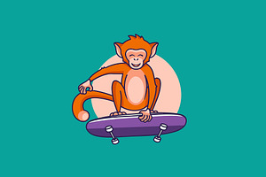 Funny Monkey, Cartoon Character