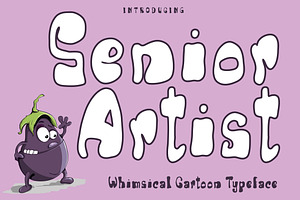 Senior Artist Whimsical Cartoon