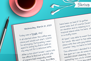 Skriva handwriting font, a Script Font by Letradora (Thumbnail 4 of 6)