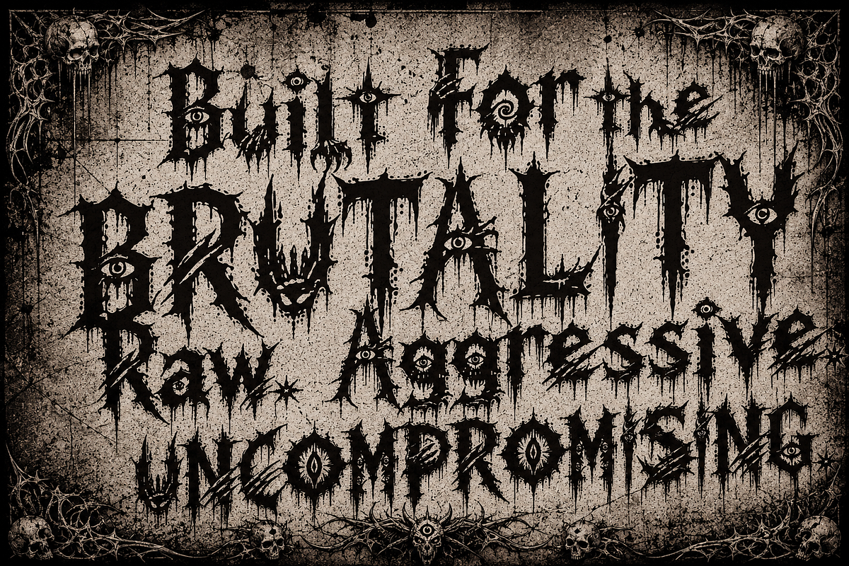 AGERDON - Brutal Grunge Core, a Handwritten Font by HypeWorksCo (Photo 4 of 10)