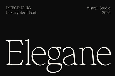 Elegane - Luxury Serif, a Serif Font by Viswell