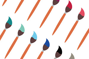 Paintbrushes Clipart