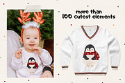 Little Christmas Animals Clipart, an Animal Illustration by JT_Design_Art (Thumbnail 2 of 12)
