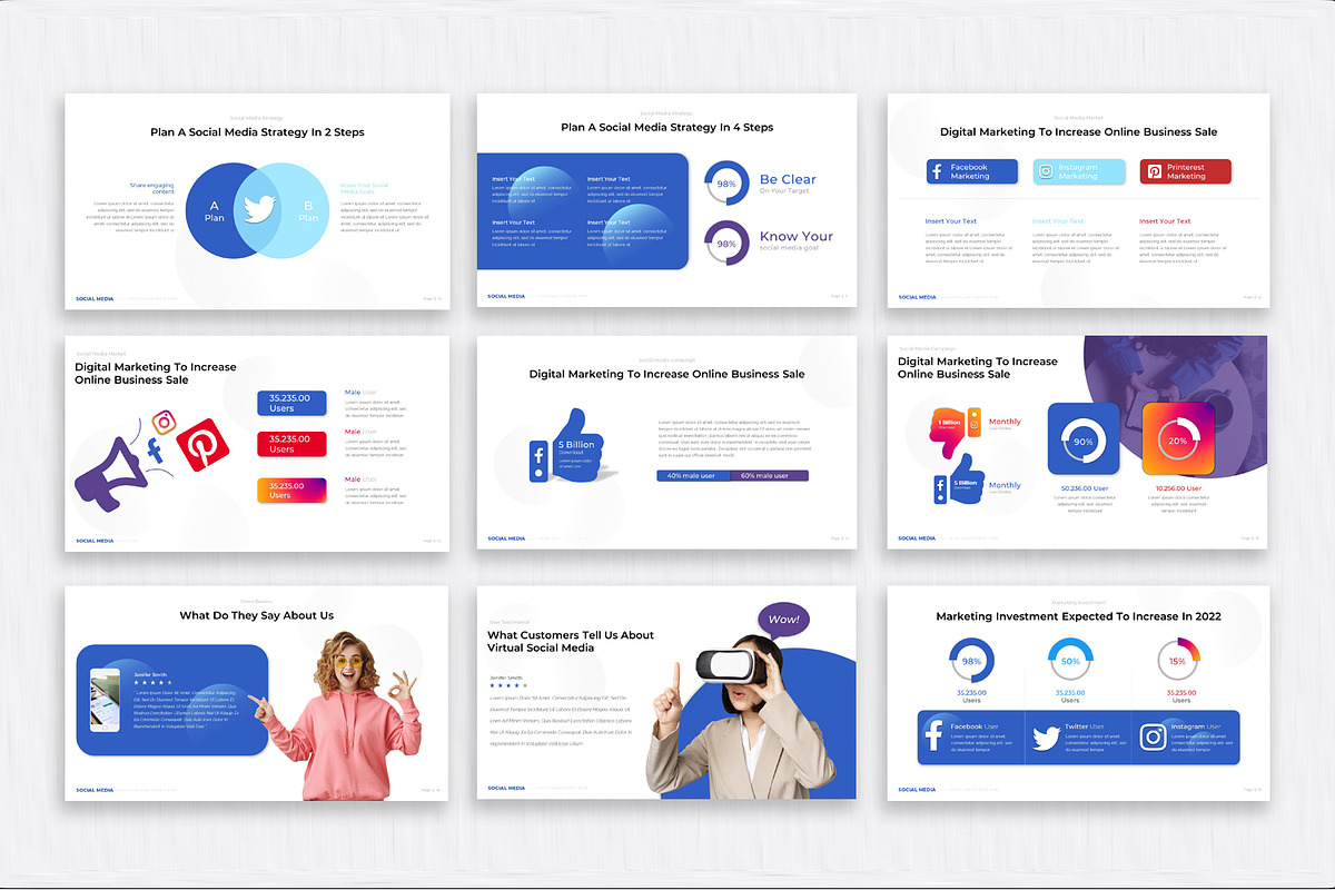 Social Media Strategy Presentation, a Presentation Template by SlideStack (Photo 3 of 5)