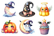Dreamy Cute Halloween Clipart, an Illustration by Daily.Designs (Thumbnail 4 of 5)