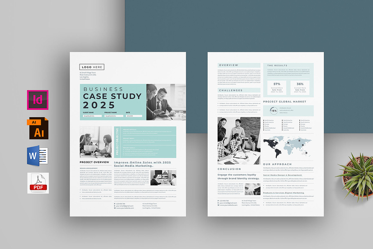Case Study Template, a Flyer Template by obayes (Photo 1 of 4)