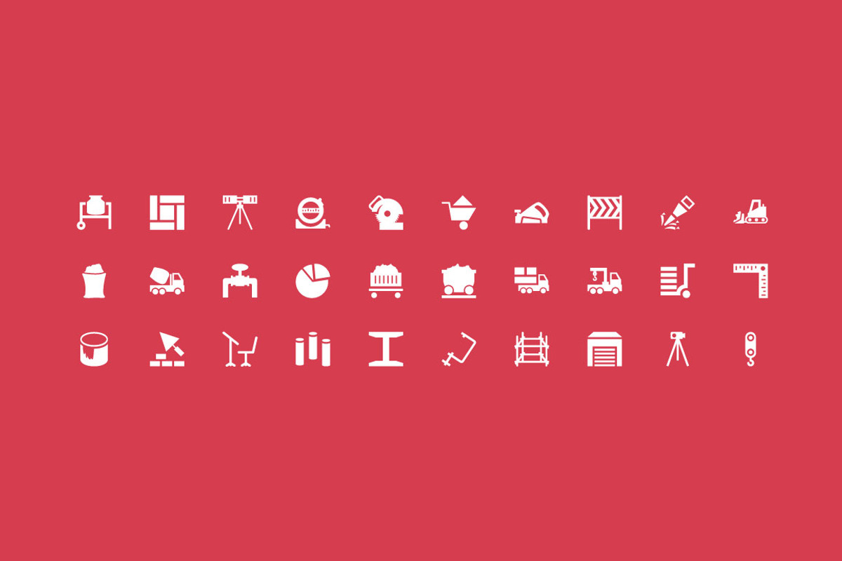 125+ Construction Vector Icons preview 3