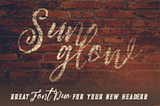 Sunglow Font Duo, a Script Font by Deeezy (Thumbnail 4 of 7)