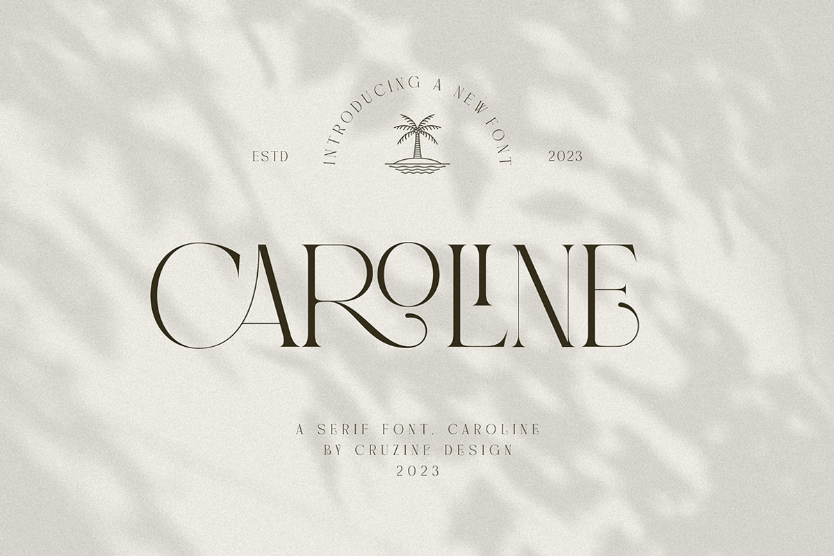 Caroline Luxury Serif, a Serif Font by Cruzine (Photo 5 of 10)