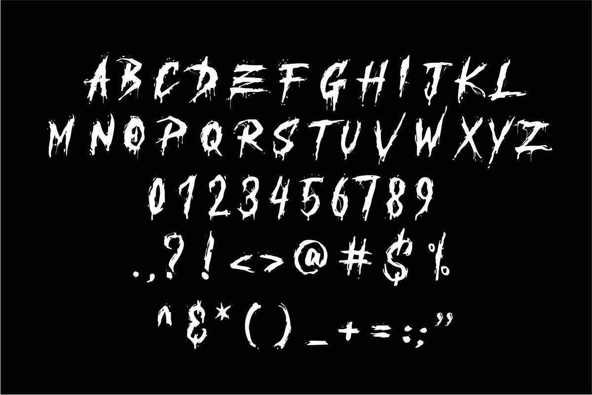 REBORN ZOMBIES FONT preview 5
