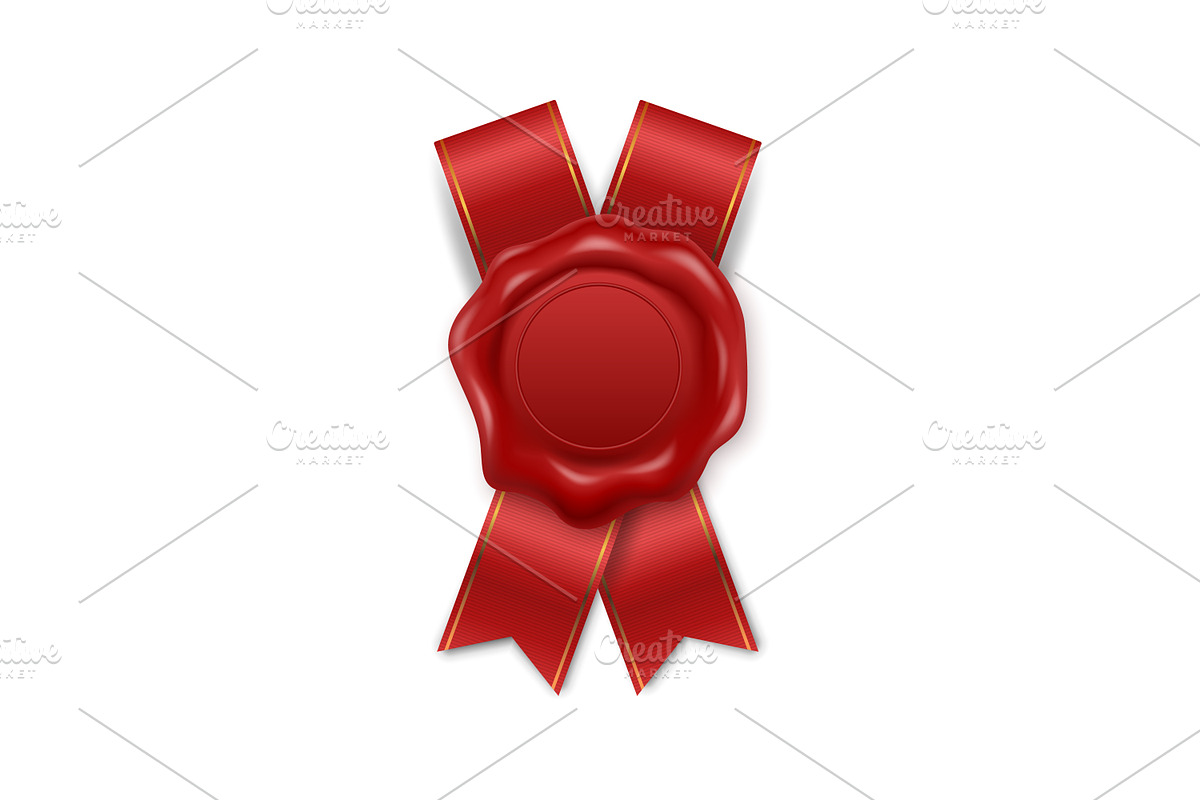 Wax Seal. Vector Set., an Object Graphic by Gomolach (Photo 7 of 11)