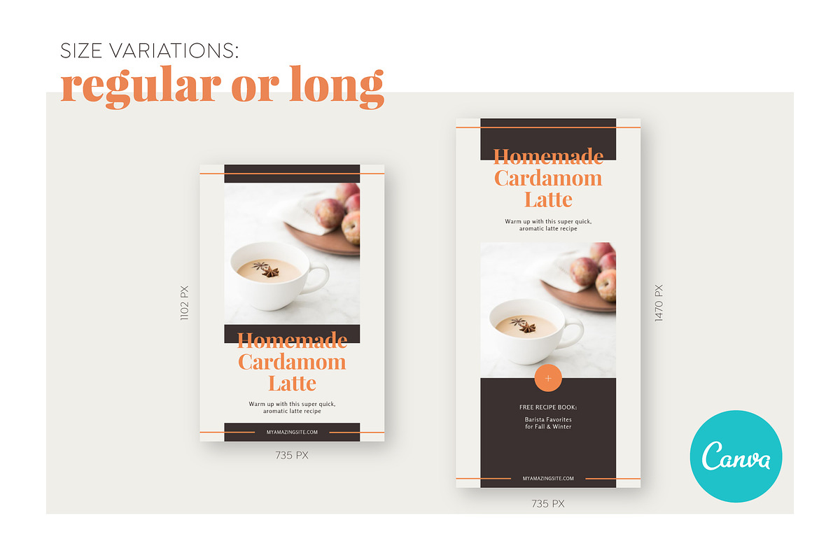 Canva Blog & Pinterest Templates, a Social Media Template by Andimaginary Creative Co. (Photo 7 of 9)