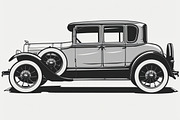 8 Vintage Car Silhouette Bundle, an Illustration by Creativeshirt (Thumbnail 5 of 9)