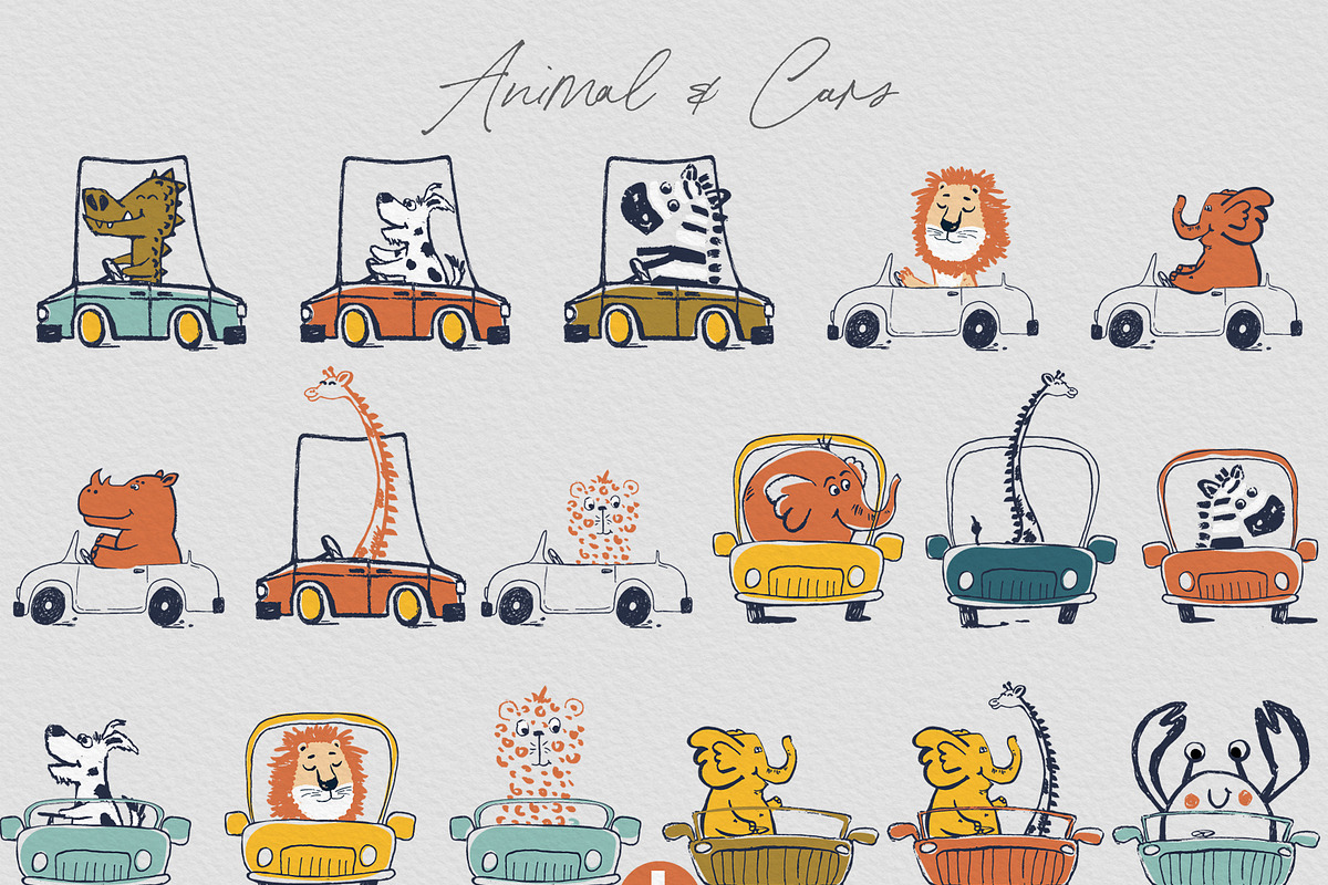 Summer Road Trip Print Set, an Animal Illustration by MeadowFox (Photo 5 of 8)