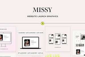 Missy - Website Launch Graphics