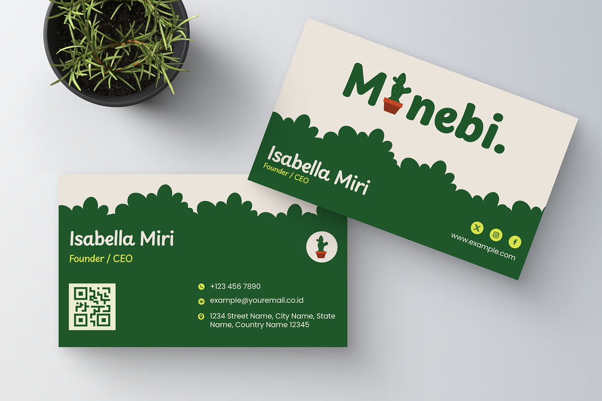 Garden Business Card, a Business Card Template by Annora Studio (Photo 6 of 6)