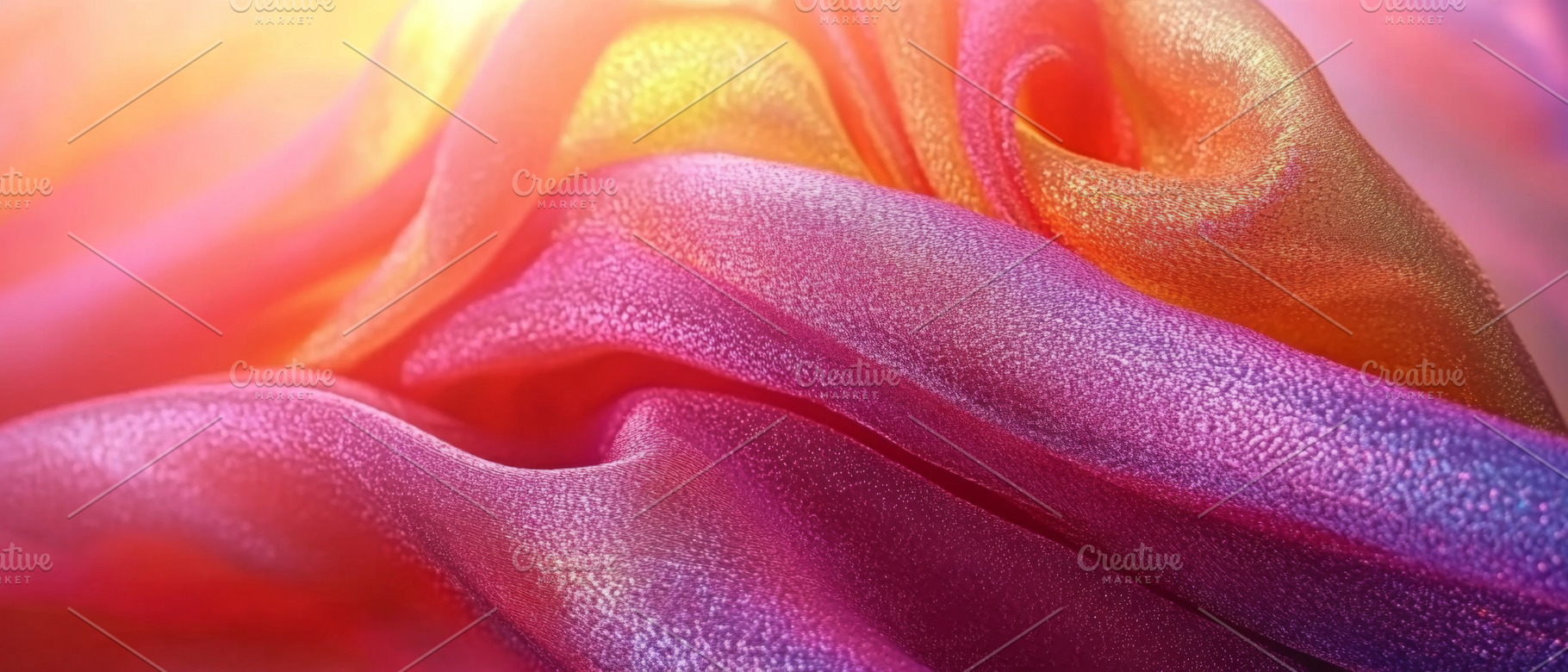 Colorful pink and orange flowing, a Photo by Dvoevnore photos
