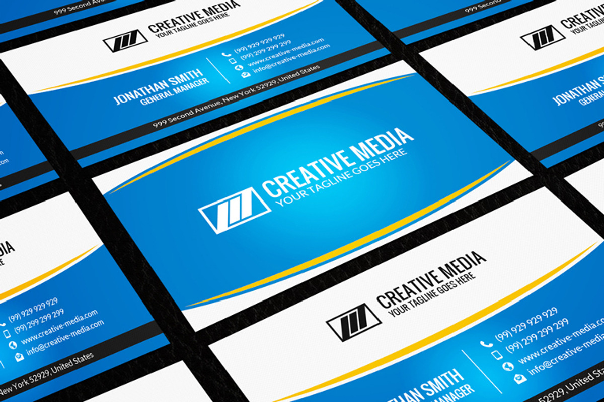 Corporate Business Card CM064, a Business Card Template by annozio (Photo 4 of 4)