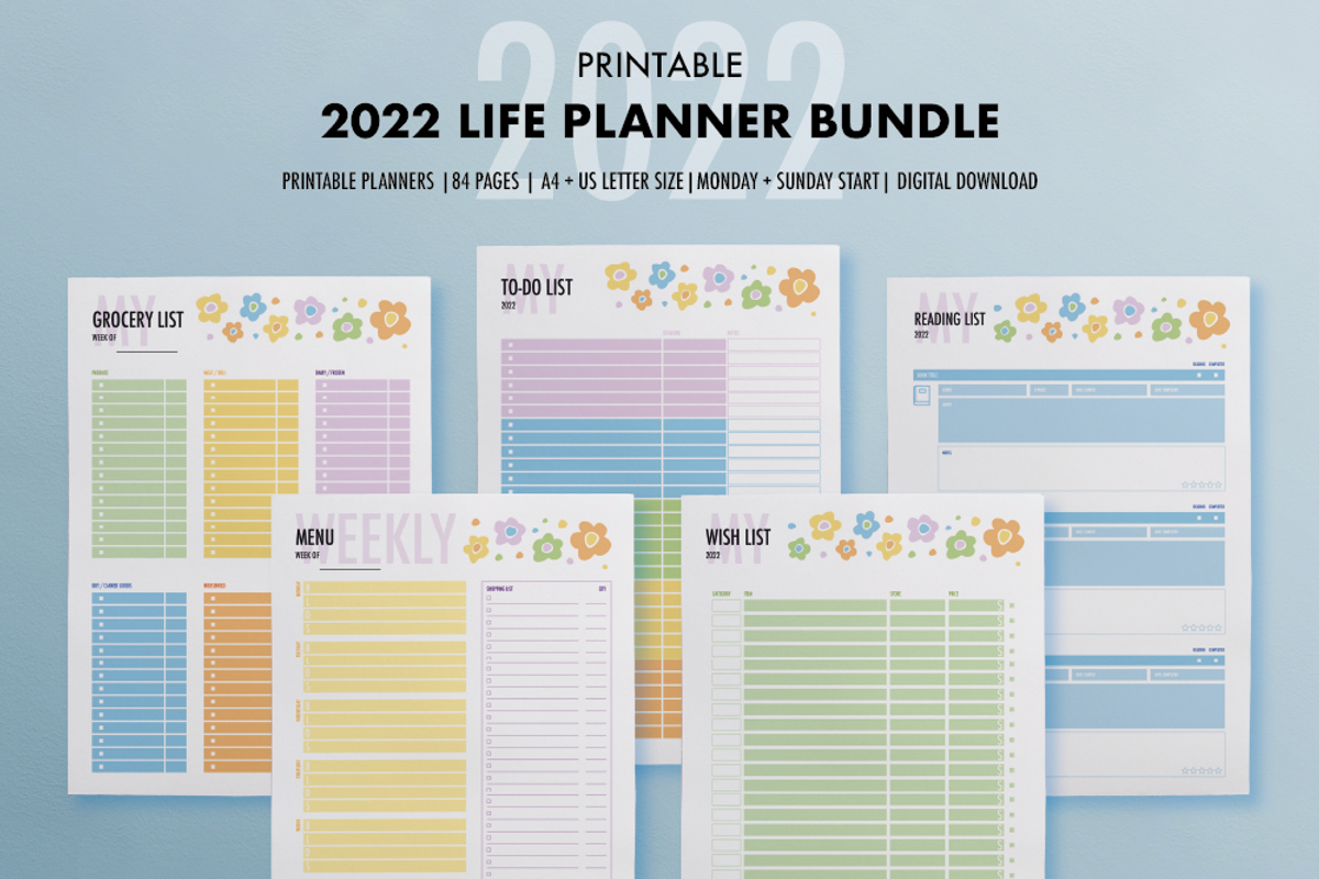 Life Planner Bundle 2022, a Templates & Theme by SizenS (Photo 3 of 5)