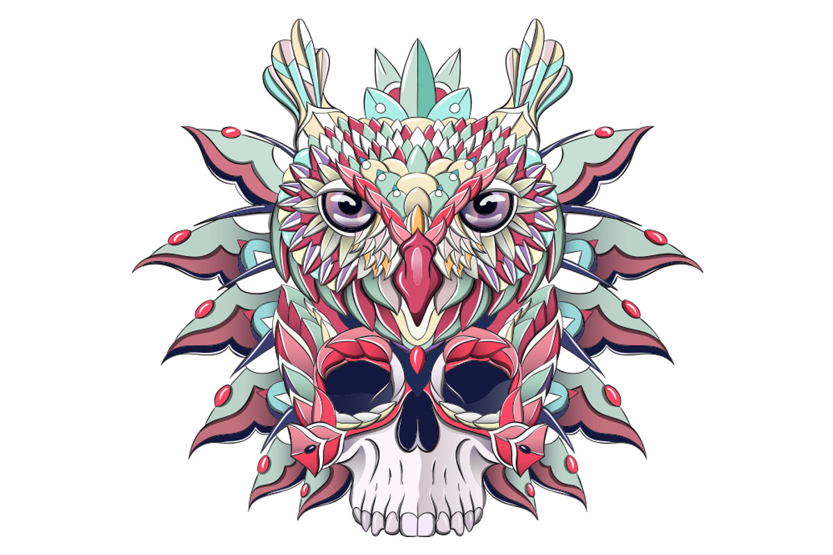 Ethnic Collection: Owl, an Animal Illustration by ArtoJoy (Photo 3 of 5)