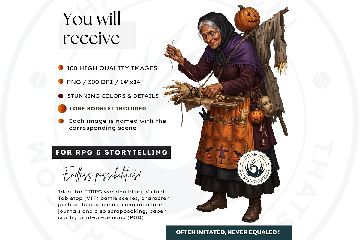 The Thirteenth Night Grimhollow Tale, a Seasonal Illustration by ThatsDesignArt (Photo 3 of 17)