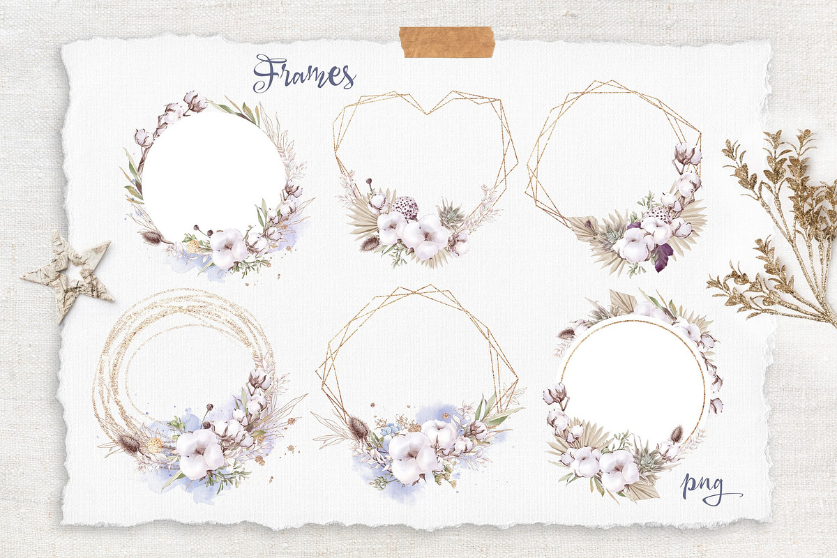 Watercolor Sunflowers and Cotton, an Illustration by Yuliya Art (Photo 6 of 24)