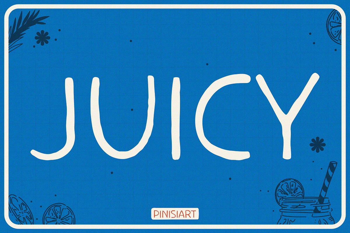 Juicy, a Font by Pinisi ART (Photo 1 of 10)