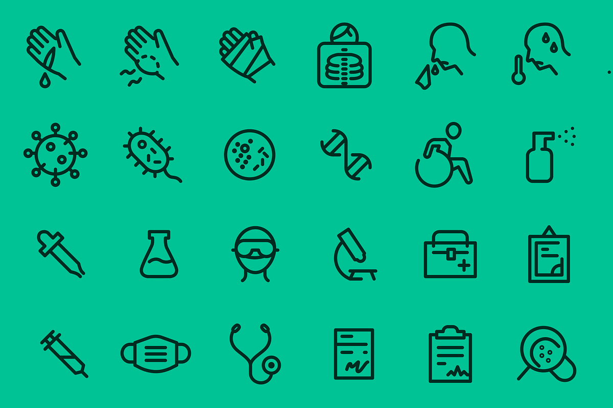 65 Corona & Medical icons (line), an Outline Icon by Pixelstudio (Photo 2 of 2)
