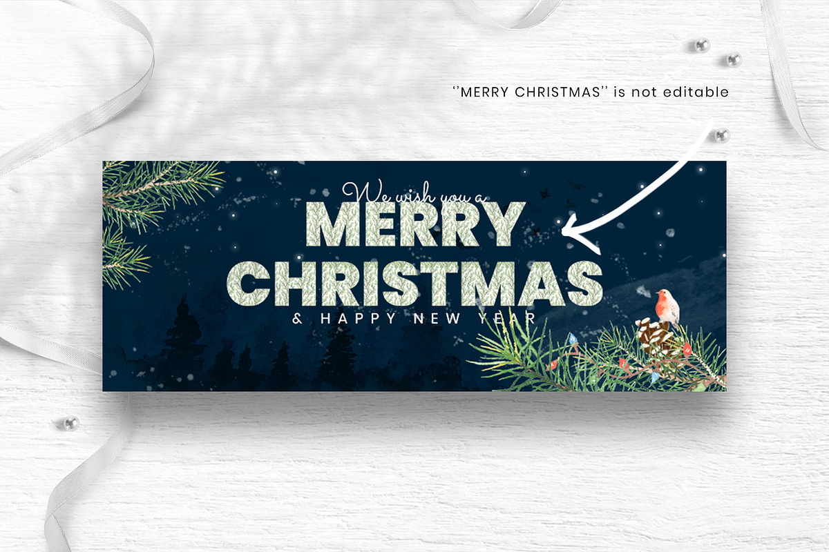 Merry Christmas Facebook Cover, a Social Media Template by Amit Debnath (Photo 3 of 3)