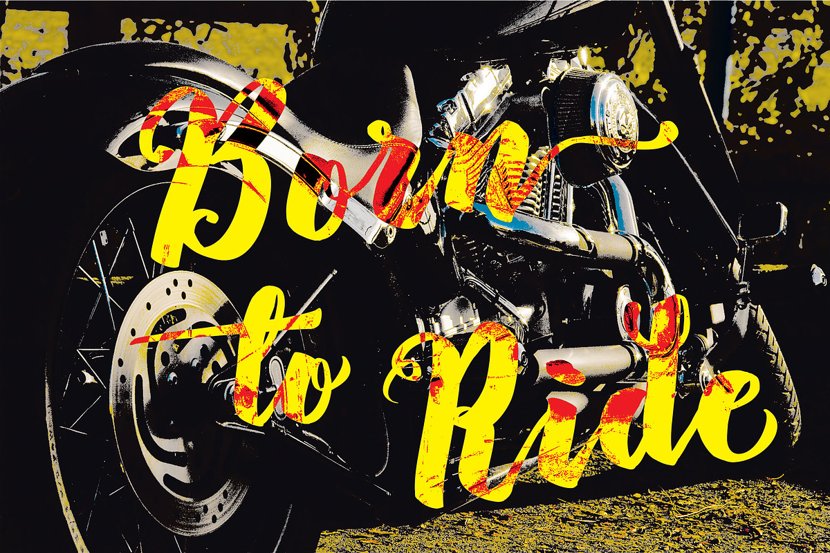 Rasterize Script Bold preview 3