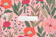 Chic Botanical Pattern and Graphics, a Pattern Graphic by likorbut (Thumbnail 2 of 11)