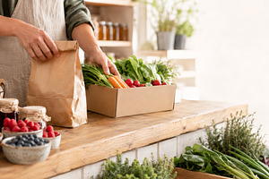 Farmer lifestyle with fresh produce, a Photo by Dvoevnore photos