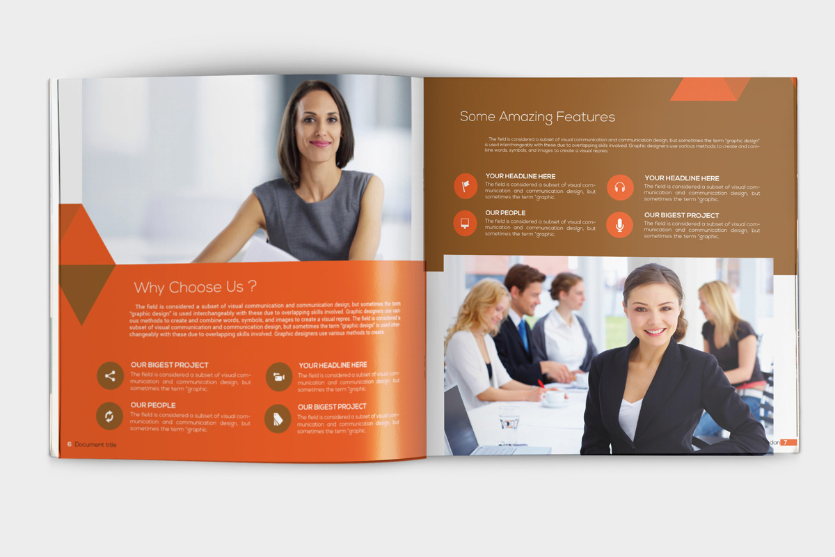 Indesign Red Theme Square Brochure, a Brochure Template by RudanStudio (Photo 7 of 13)