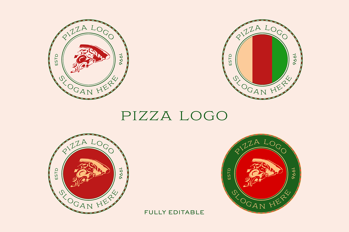 Pizza Shop Logo Template, a Branding & Logo Template by MerdeneDesignStudio