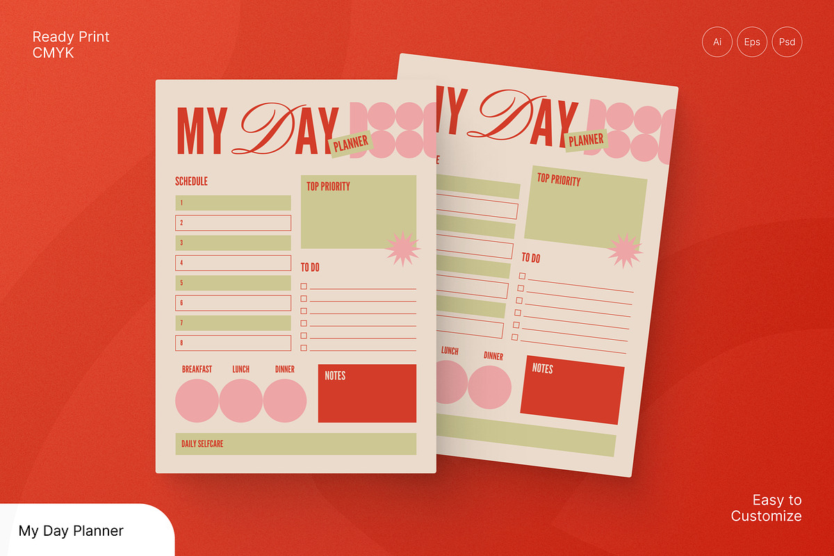 My Day Planner, a Flyer Template by Annora Studio (Photo 1 of 6)