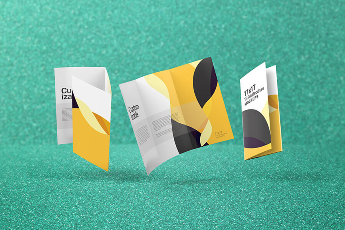 Trifold Brochure Mockups 1117 size, a Mockup by Vectogravic Design
