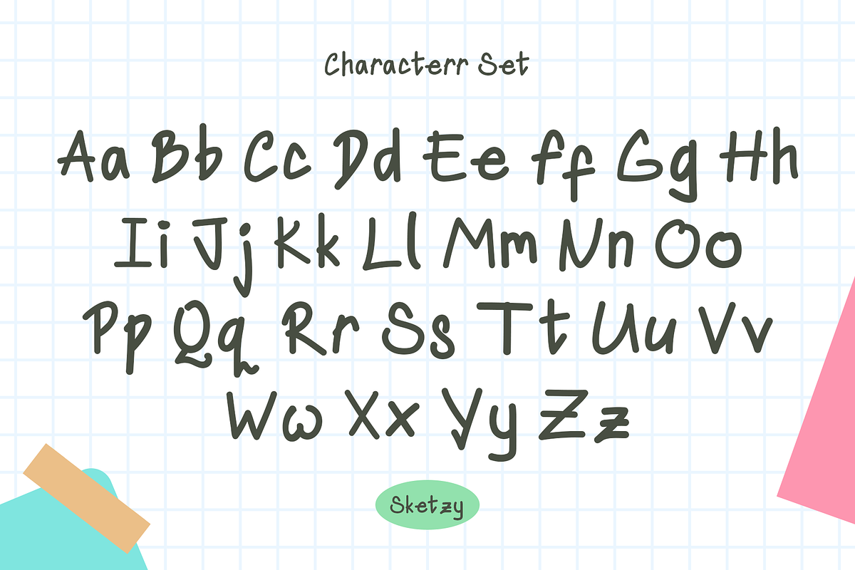 Sketzy – Handwriting Casual Font, a Handwritten Font by Huge Dream Studio (Photo 3 of 8)