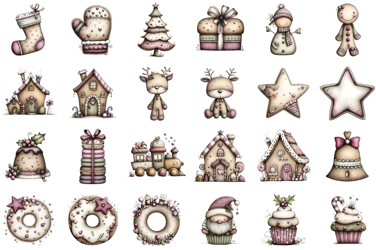 Watercolor ClipArt - Christmas Baker, an Illustration by Sublimation Artist (Photo 2 of 6)
