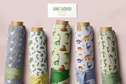 Dino World. Watercolor collection., an Animal Illustration by Kate_Rina (Thumbnail 14 of 16)