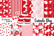 Canada Day Pattern, a Pattern Graphic by GlamArtZhanna (Thumbnail 1 of 2)