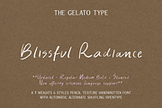 Blissful Radiance Handwritten Font, a Handwritten Font by The Gelato Type (Thumbnail 1 of 33)